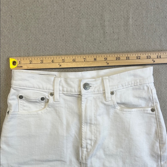 GAP White Frayed-Hem Denim Mini Skirt - Picture 4 of 8